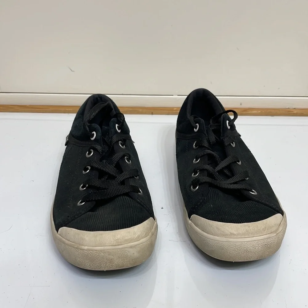 Teva Womens Freewheel Corduroy Low Top‎ Lace Up Sneakers Size 9 black